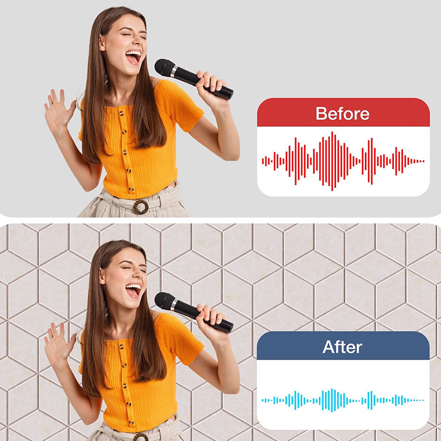 Acoustic Foam Panel - AEF6-24 PACK Acoustic Foam,Self-Adhesive Sound Proof