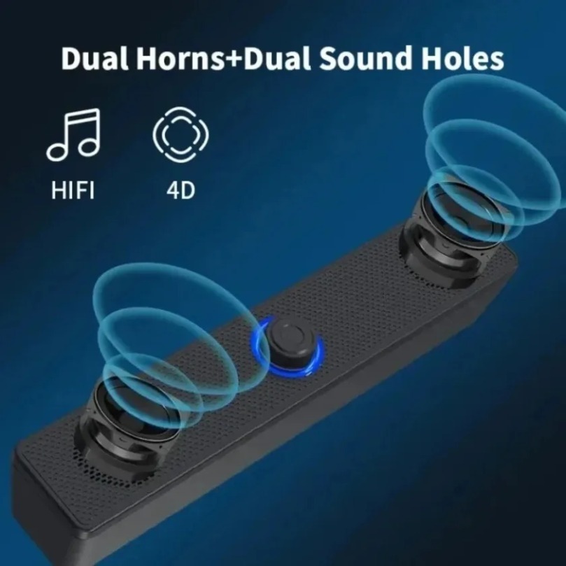 Home Cinema Wireless Speakers - Wireless Bluetooth and PC Soundbar Wired