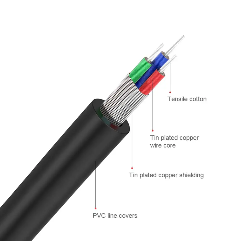 QGeeM RCA Cable 2RCA to 3.5 Au - Home Cinema Subwoofer recension och pris