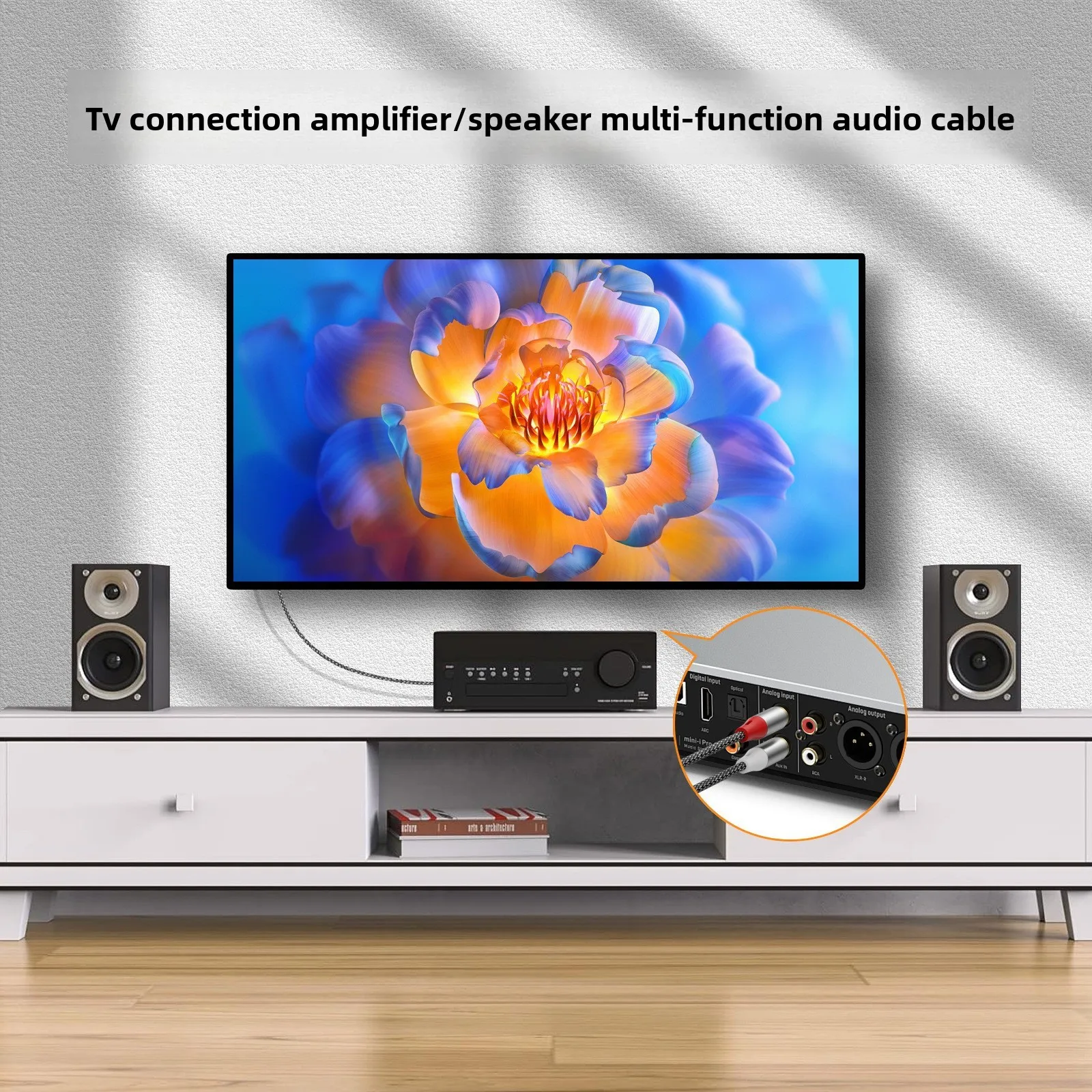 Double RCA Audio Cable, 2 Pair - Home Cinema Subwoofer recension och pris