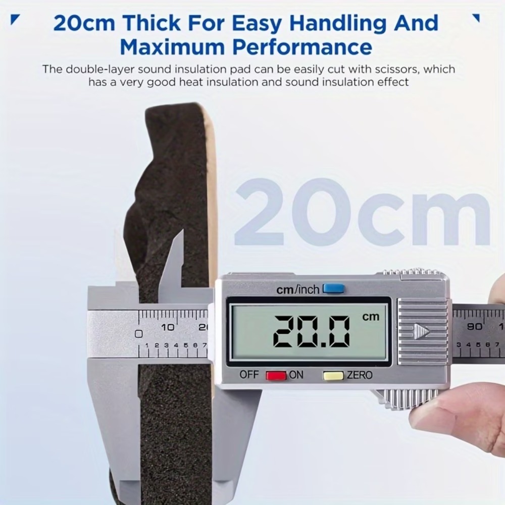 1 Roll 2cm-50x100cm Self-Adhes - Acoustic Foam Panel recension och pris