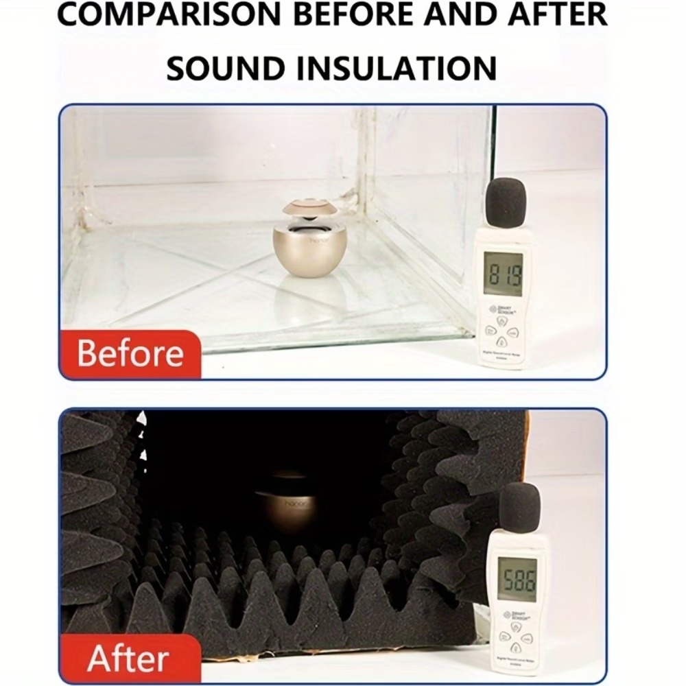 1 Roll 2cm-50x100cm Self-Adhes - Acoustic Foam Panel recension och pris