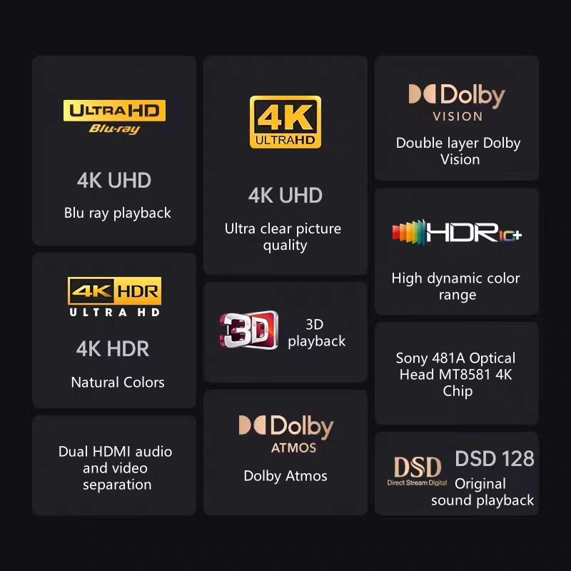 3D HD Channel Dolby Vision DVD - Blu Ray Disc Player recension och pris