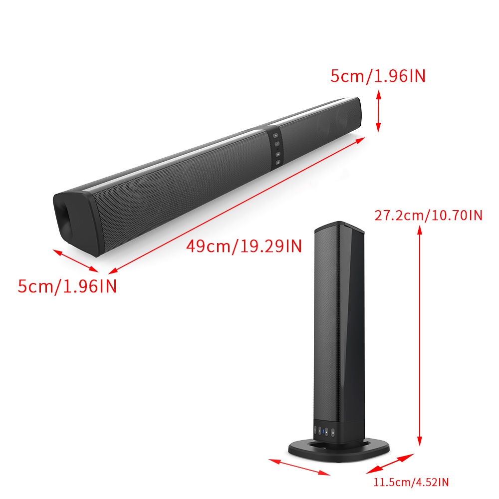 Powerful Soundbar Sound Radio  - Home Cinema Wireless Speakers recension och pris