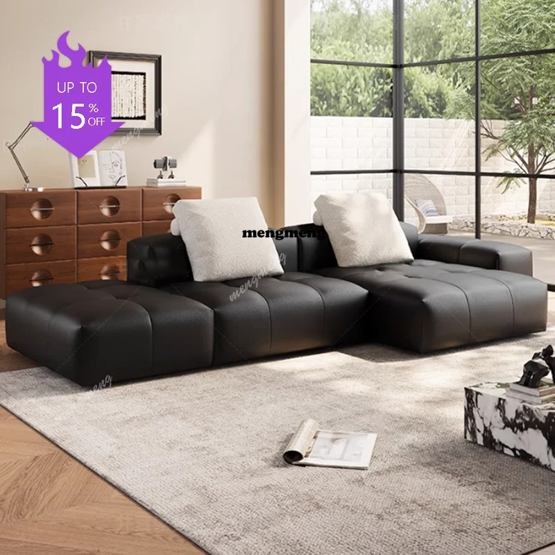 Nordic Leather Compressed Sofa - Home Cinema Sofa recension och pris