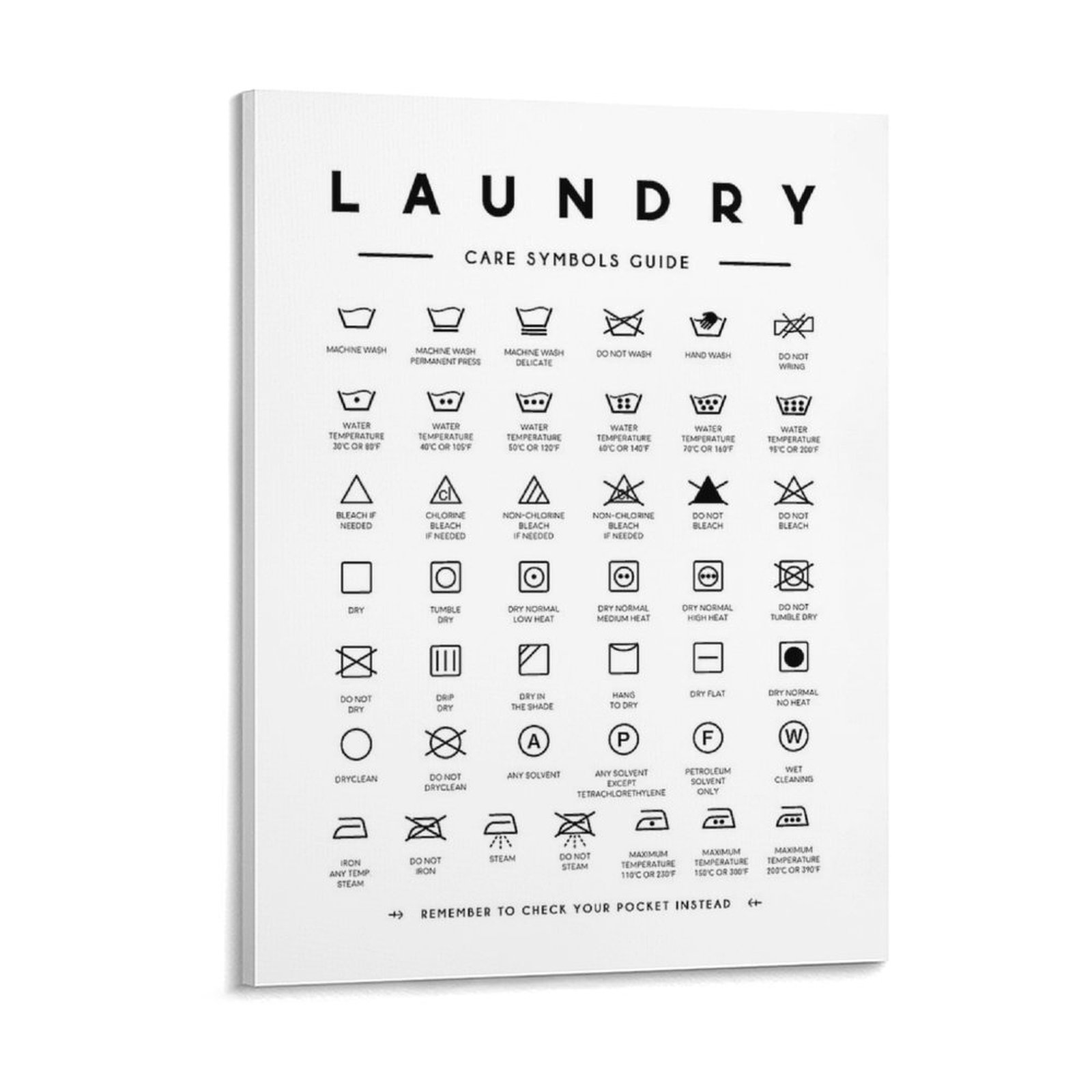 Laundry Symbols Guide Care For - Home Cinema Guide recension och pris
