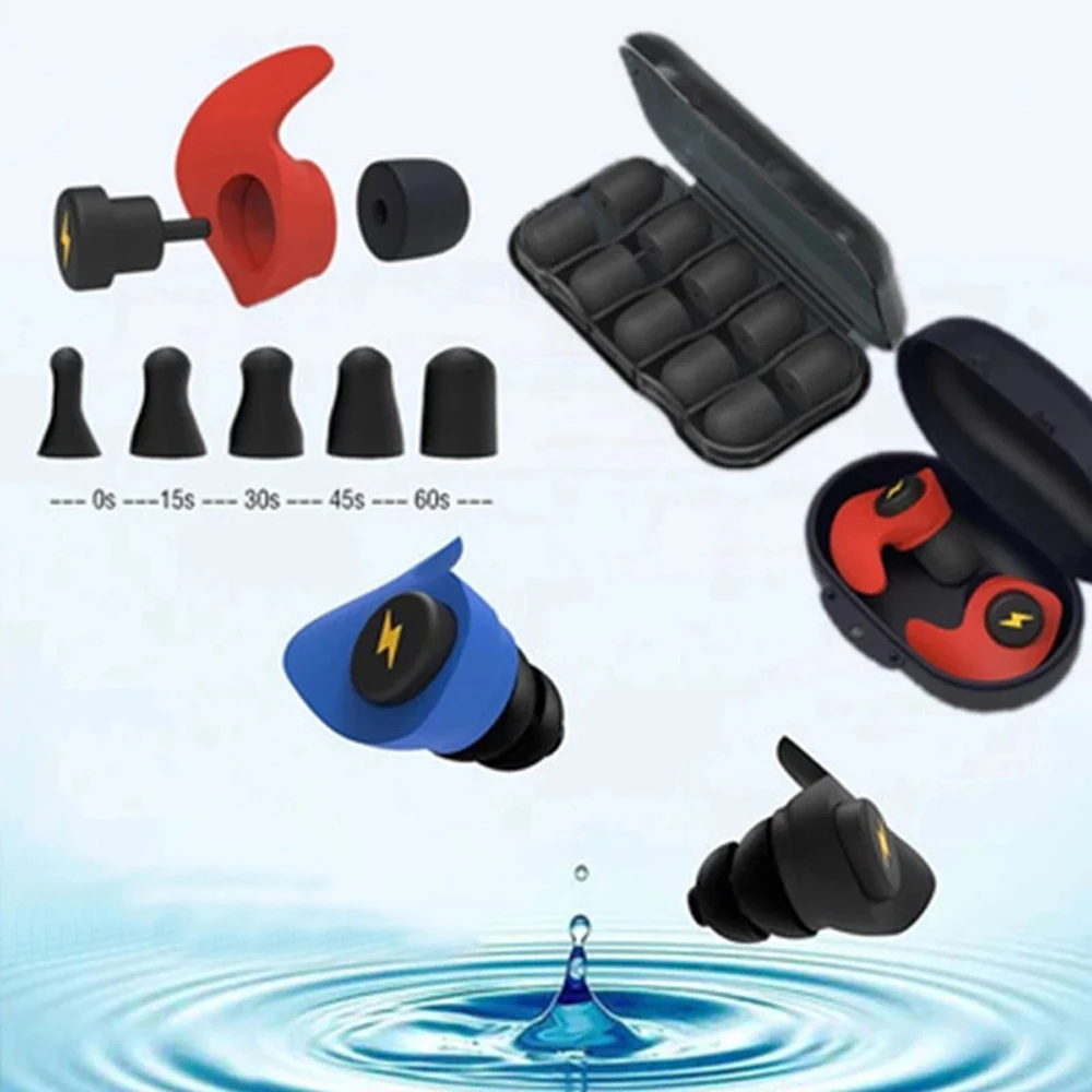 Sleep Silicone Ear Plugs Black - Acoustic Foam Panel recension och pris