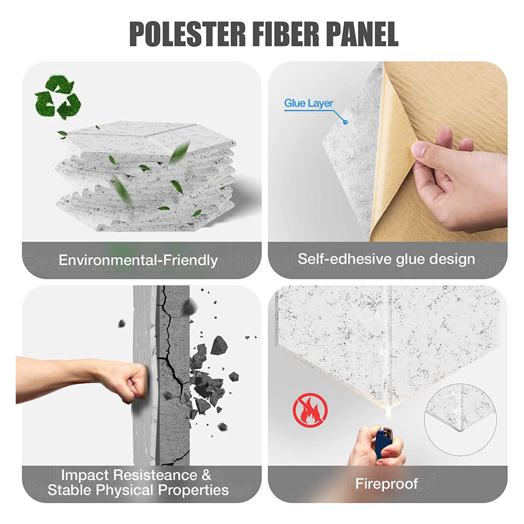 AEF6-24 PACK Acoustic Foam,Sel - Acoustic Foam Panel recension och pris