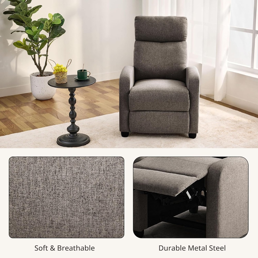 Modern Manual Push Back Reclin - Home Cinema Couch recension och pris