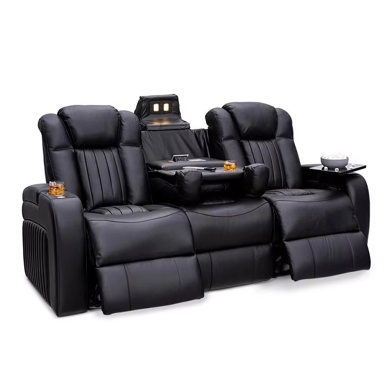 Leather Recliner Sofa Sets Pow - Home Cinema Sofa recension och pris