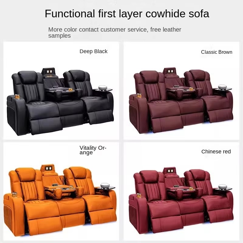 Leather Recliner Sofa Sets Pow - Home Cinema Sofa recension och pris