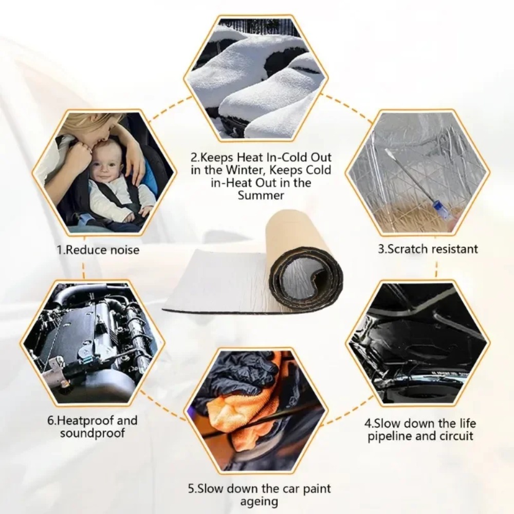 Extra Thick 20mm Car Sound Dea - Acoustic Foam Panel recension och pris