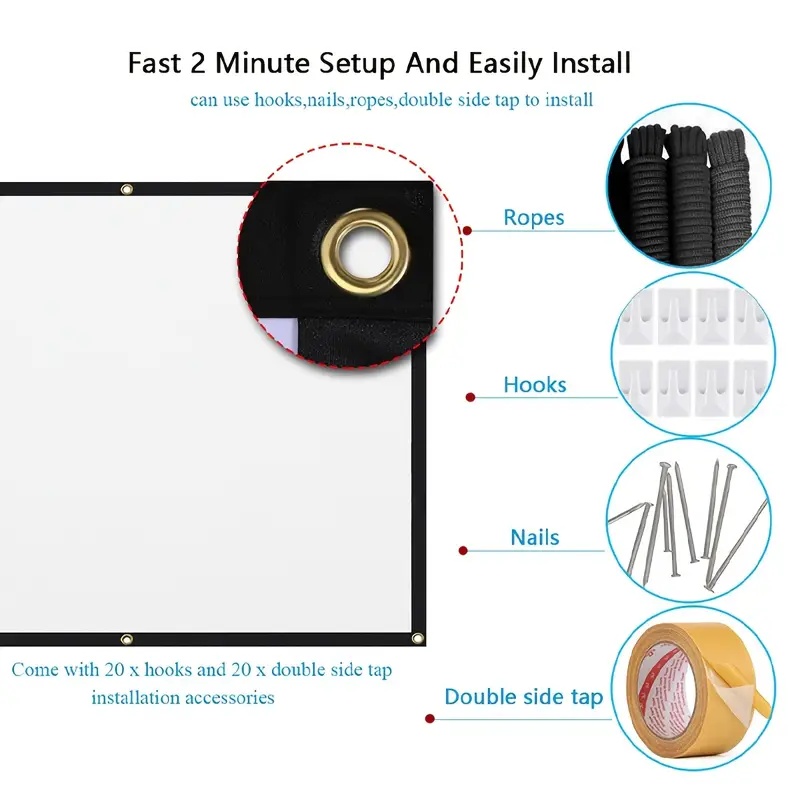 Projector Screen 16:9 Indoor/O - Home Cinema Projector Screen recension och pris