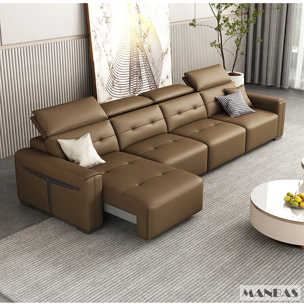 MINGDIBAO Genuine Leather Elec - Home Cinema Sofa recension och pris