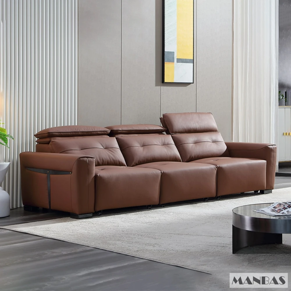 MINGDIBAO Genuine Leather Elec - Home Cinema Sofa recension och pris