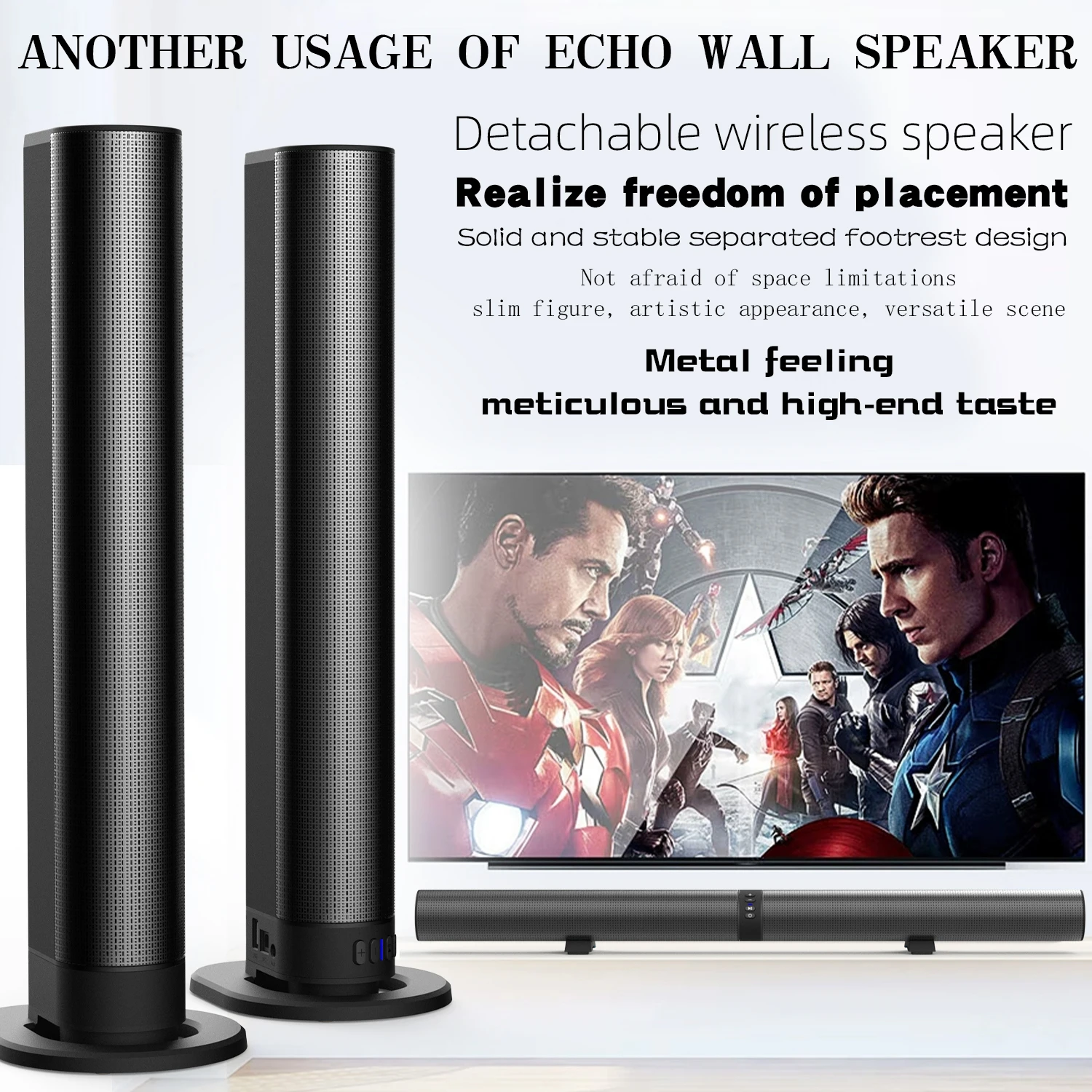 FM Soundbar TV Bluetooth Speak - Home Cinema Wireless Speakers recension och pris